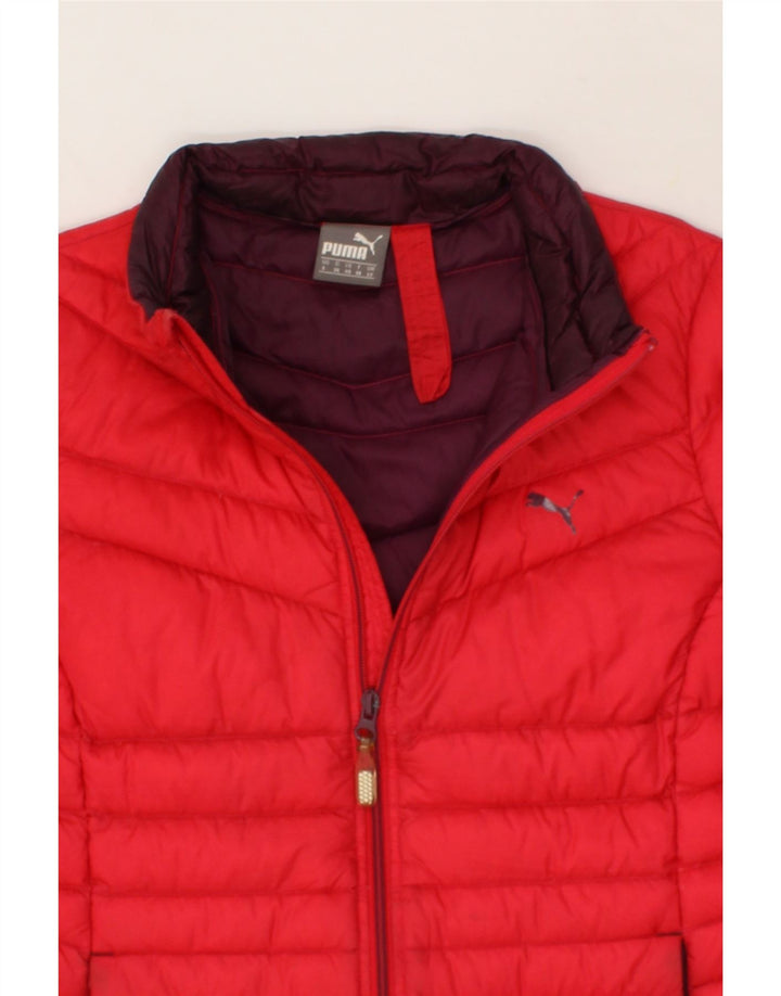 PUMA Womens Padded Jacket UK 10 Small  Red Vintage Puma and Second-Hand Puma from Messina Hembry 