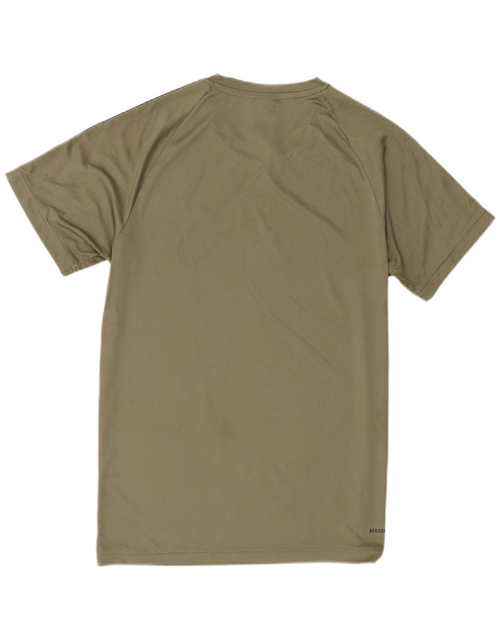Adidas Hombre Aeroready Camiseta Top Pequeño Caqui Poliéster