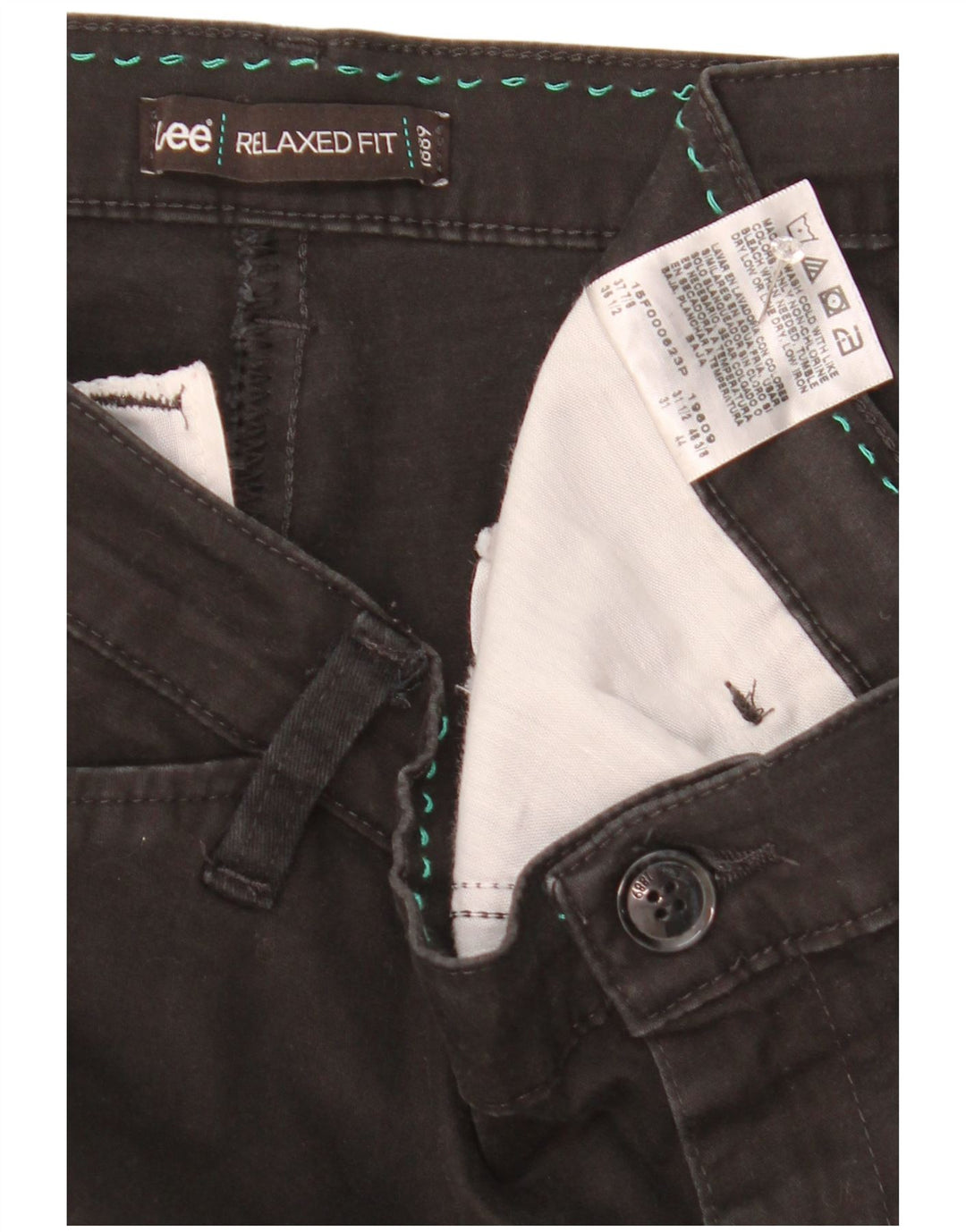 Lee Mujeres US14 W36 L31 Algodón Negro