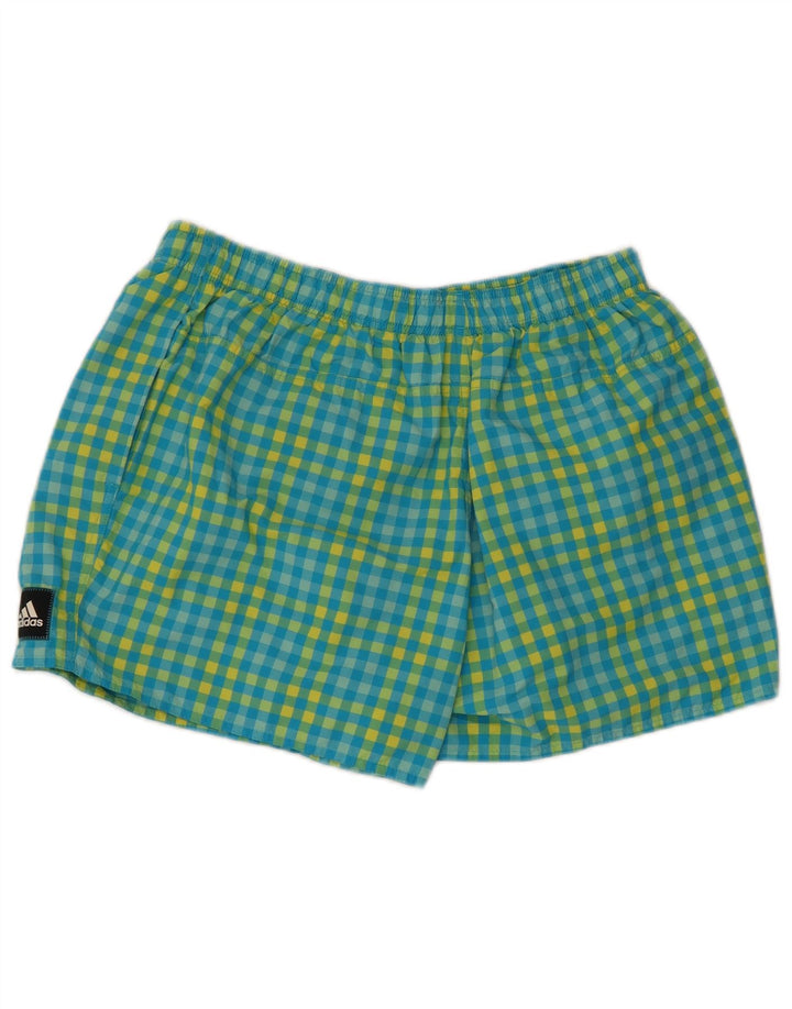 Adidas Hombre Bañador Corto Grande Azul Vichy Poliéster