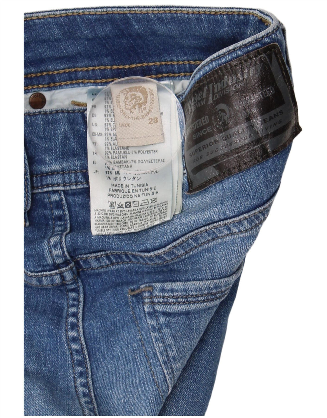 Vaqueros Slim Mujer Diesel W28 L32 Algodón Azul