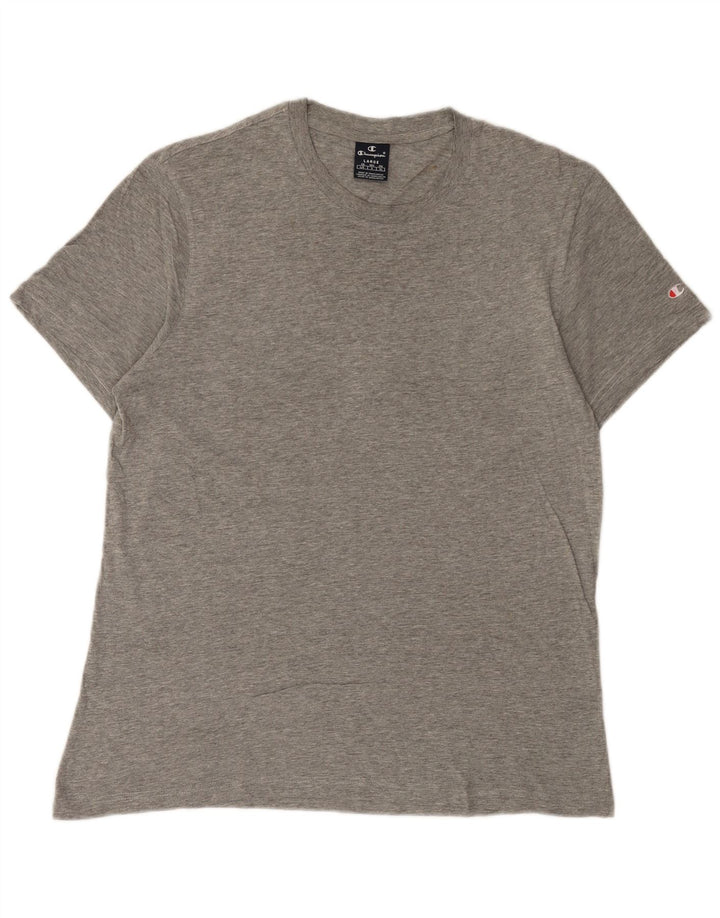 Champion Camiseta para hombre Top grande gris moteado