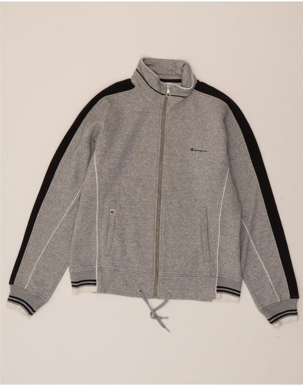 Champion Chaqueta de chándal para mujer UK 46 Grande Gris Colorblock Algodón