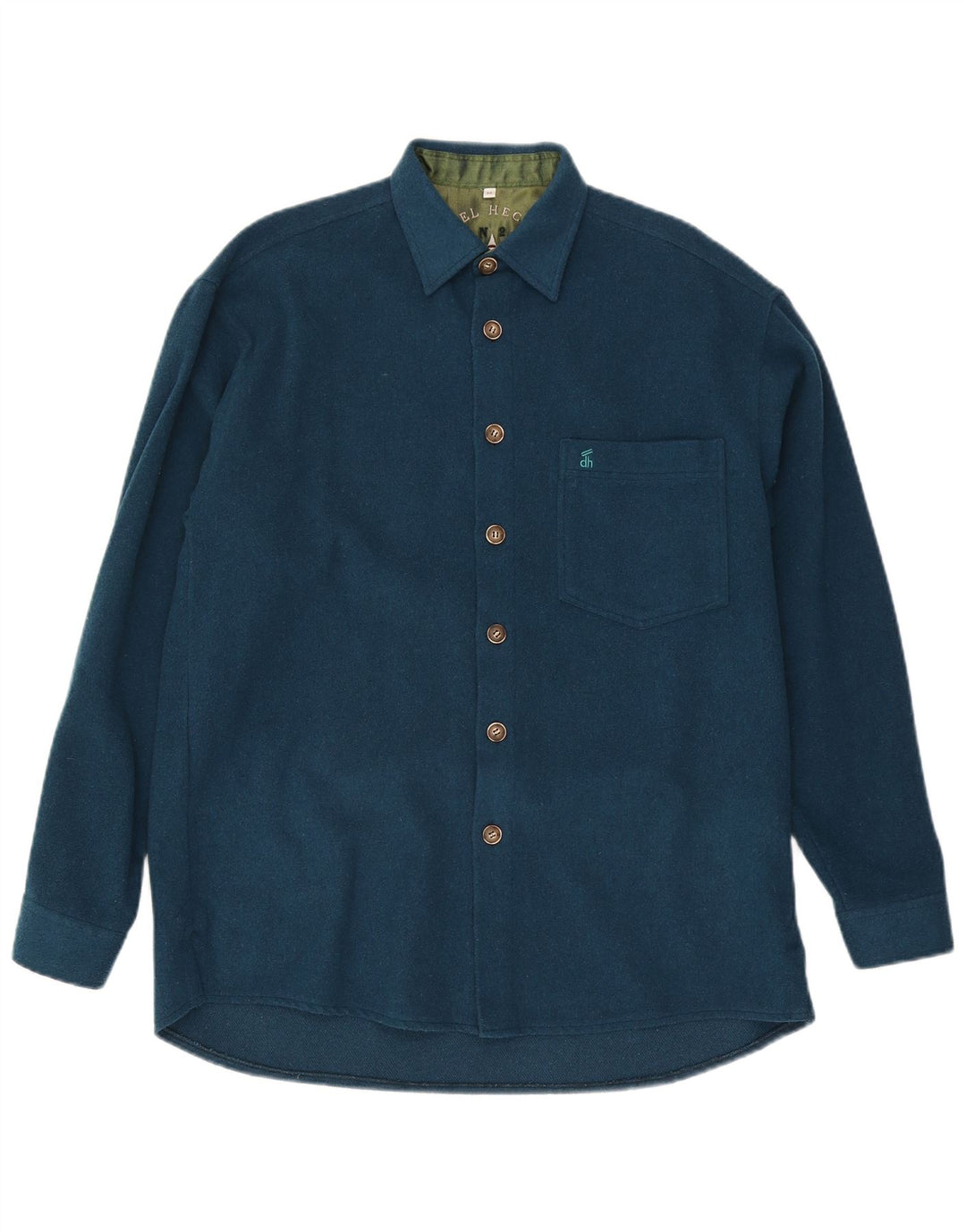 Camisa Daniel Hechter Hombre Lana Turquesa Mediana