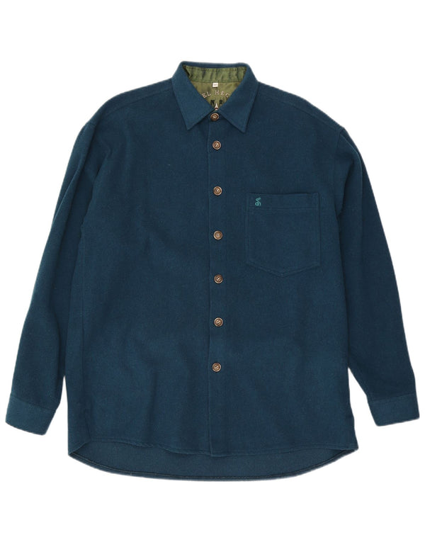 Camisa Daniel Hechter Hombre Lana Turquesa Mediana
