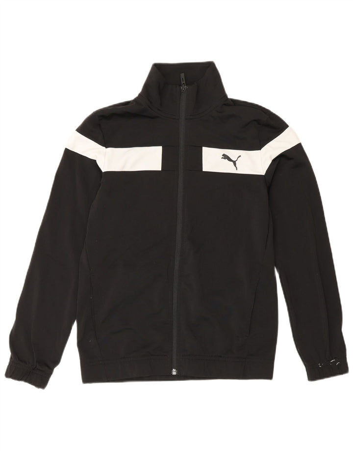 Puma Chaqueta de chándal para niño 11-12 años Negro Colorblock Poliéster