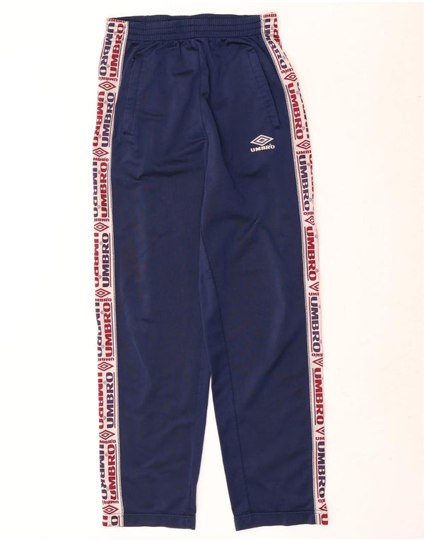 Umbro Hombre Pantalones De Chándal Gráfico Small Azul Marino Colorblock Poliéster