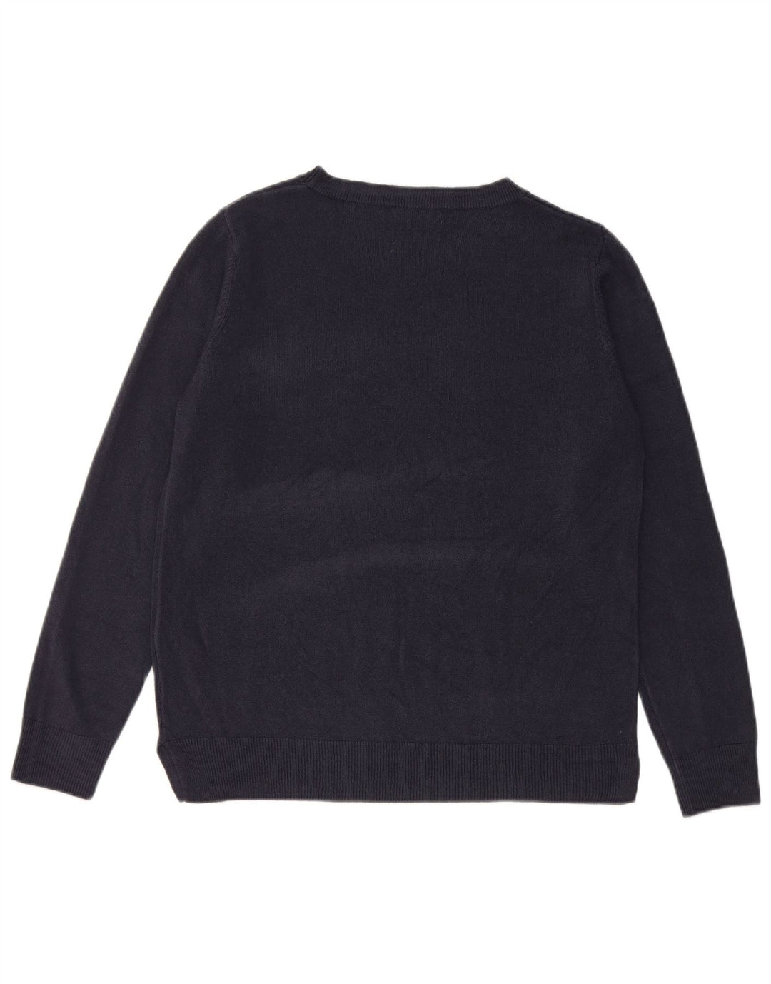 Marks & Spencer Jersey con cuello barco para mujer, talla 44, talla mediana, azul marino