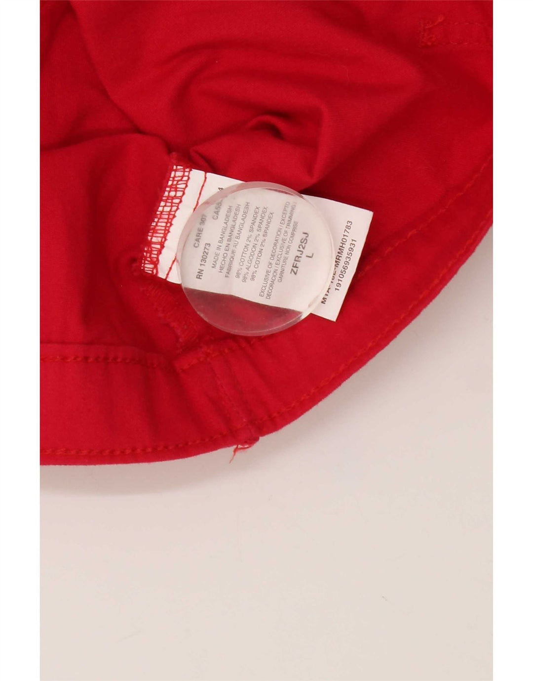 Lee Chaqueta Vaquera para Mujer UK 46 Grande Algodón Rojo