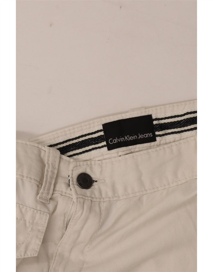 Falda Cargo Calvin Klein Mujer W30 Mediana Blanca