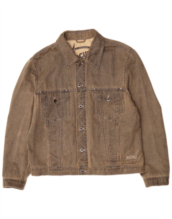Mercury Chaqueta vaquera para hombre IT 50 Algodón marrón grande