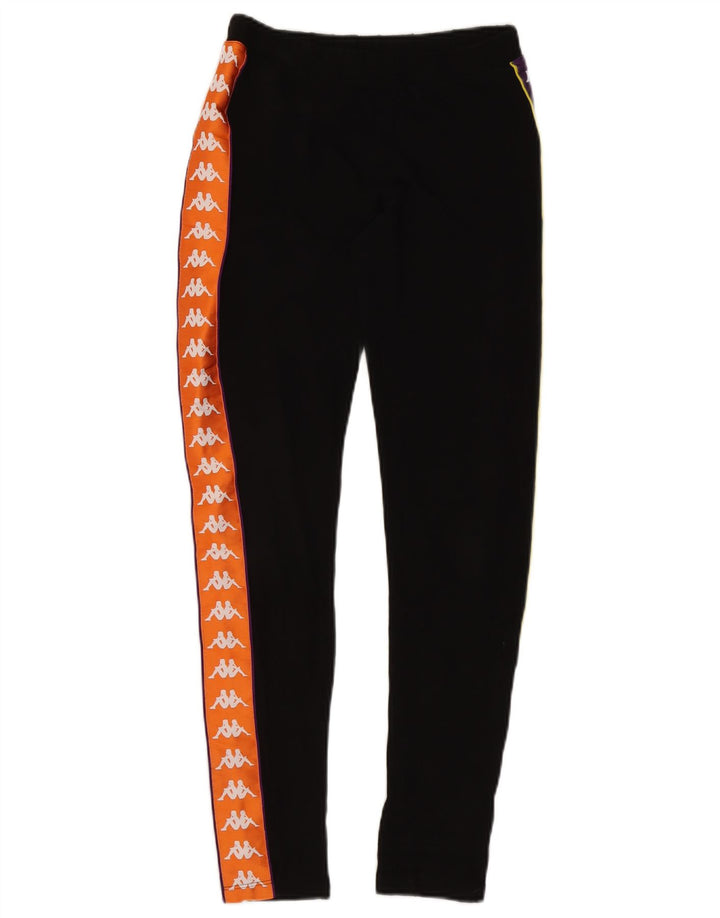 Kappa Leggings gráficos para mujer UK 40 Small Black Colorblock