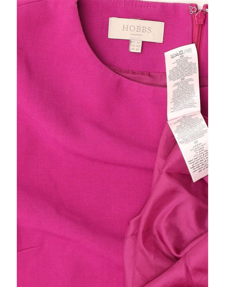 Hobbs Vestido recto para mujer UK 44 Poliéster rosa grande