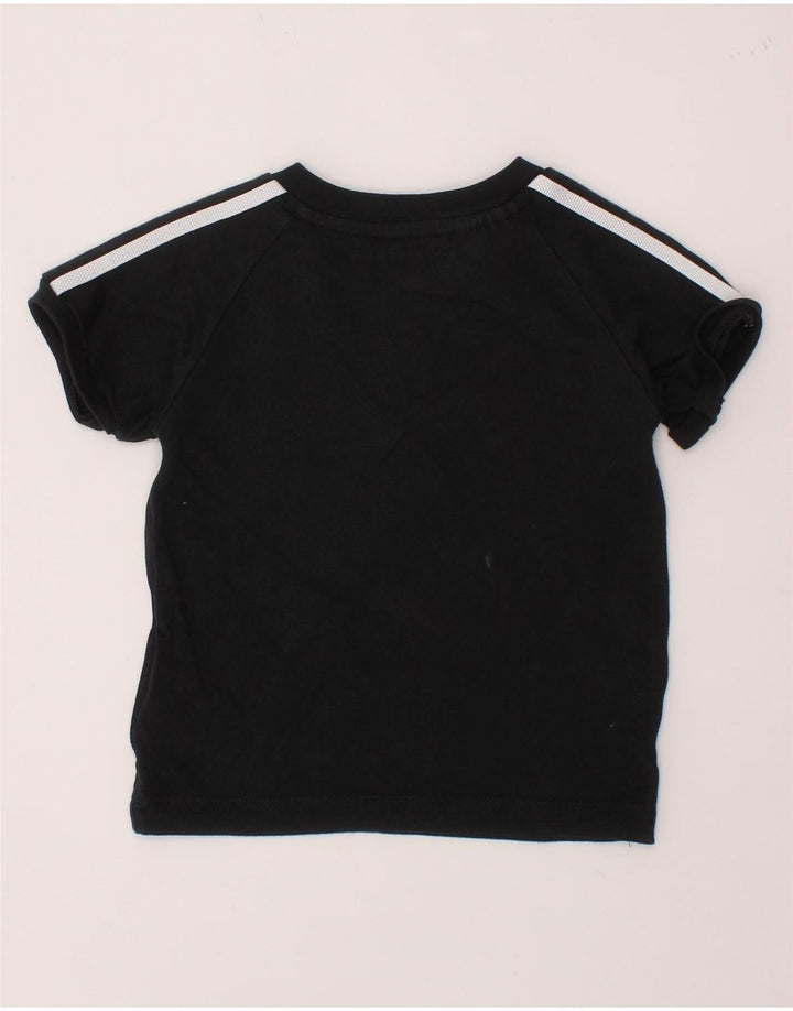 ADIDAS Camiseta Bebé Niño 6-9 Meses Negro Algodón
