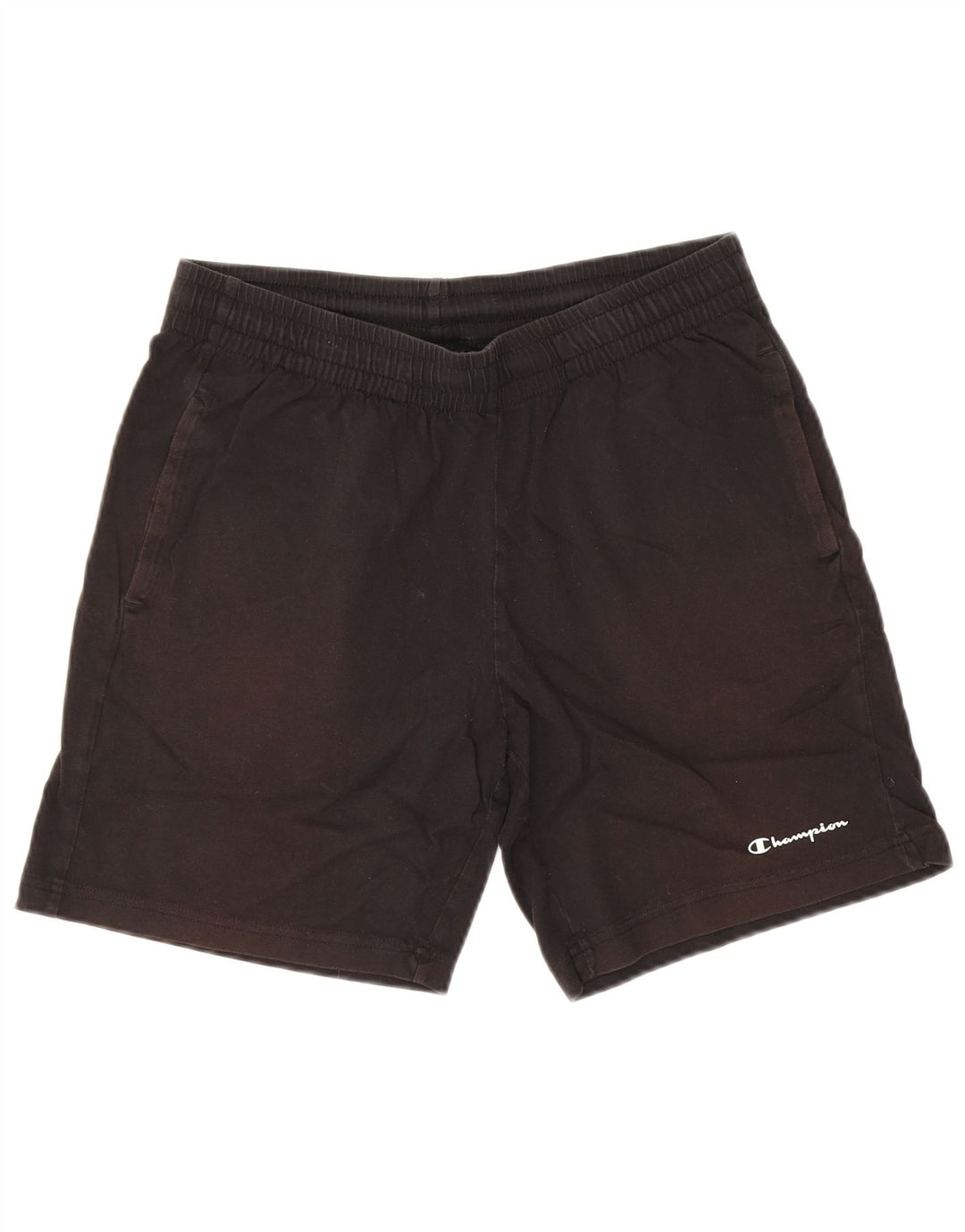 Champion Shorts deportivos para hombre Algodón negro mediano