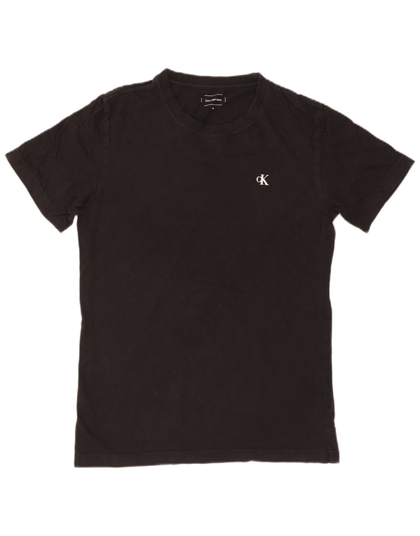 Calvin Klein Jeans - Camiseta gráfica para hombre, talla mediana, algodón negro