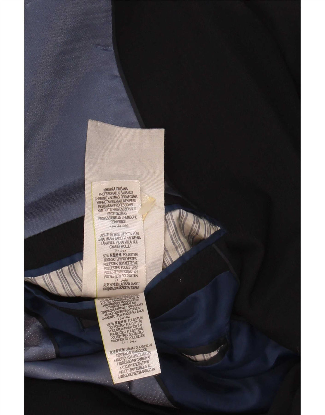 Marks & Spencer Chaqueta tipo blazer de 2 botones para hombre UK 38 Mediana lana azul marino