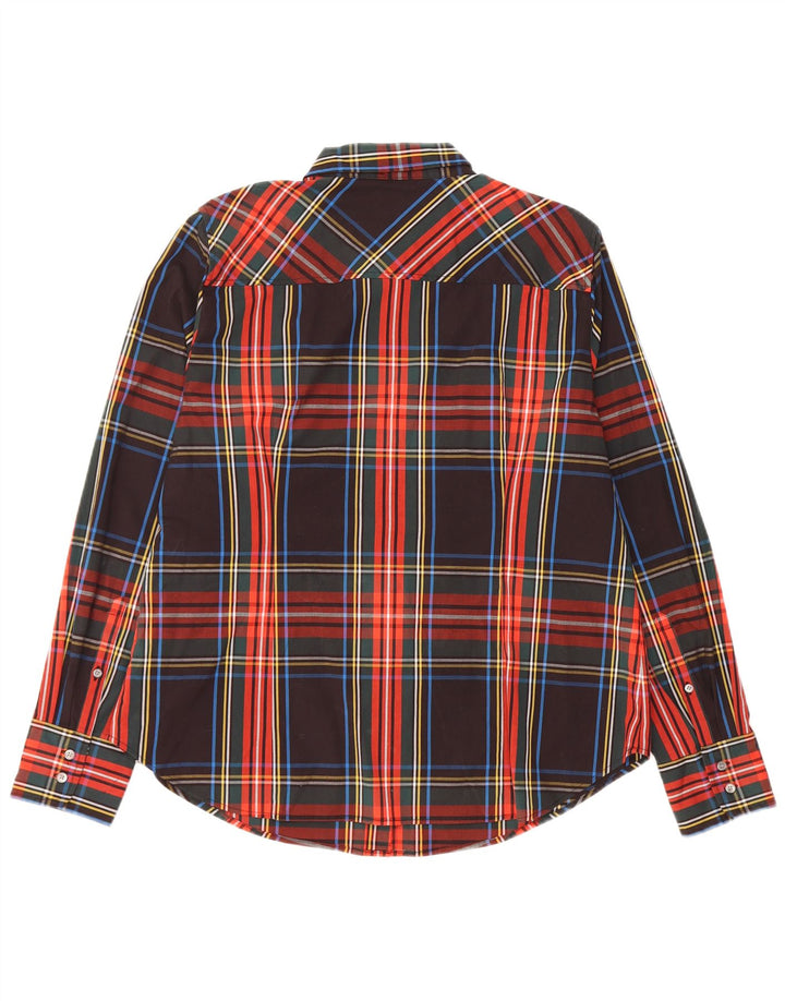 J. CREW Camisa para mujer ES 40 XL Cuadros negros