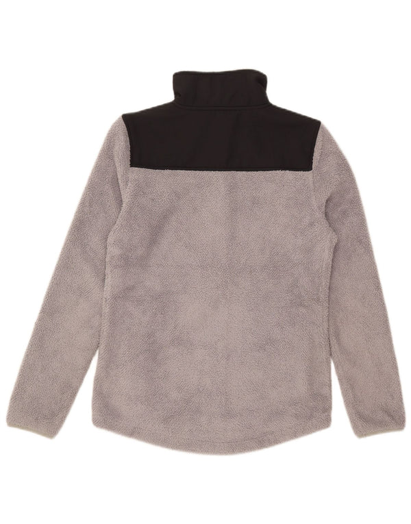 Fila Chaqueta polar para mujer UK 6 XS Gris Colorblock Poliéster