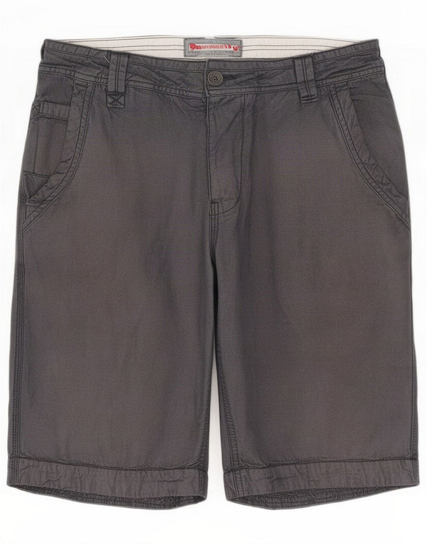 Fat Face Pantalones cortos de mezclilla para hombre grandes W34 Algodón azul