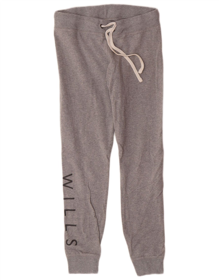 JACK WILLS Pantalones de chándal gráficos para mujer Joggers UK 42 Gris medio