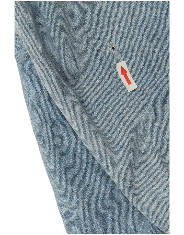 Vintage hombres chaqueta de mezclilla Reino Unido 40 azul grande