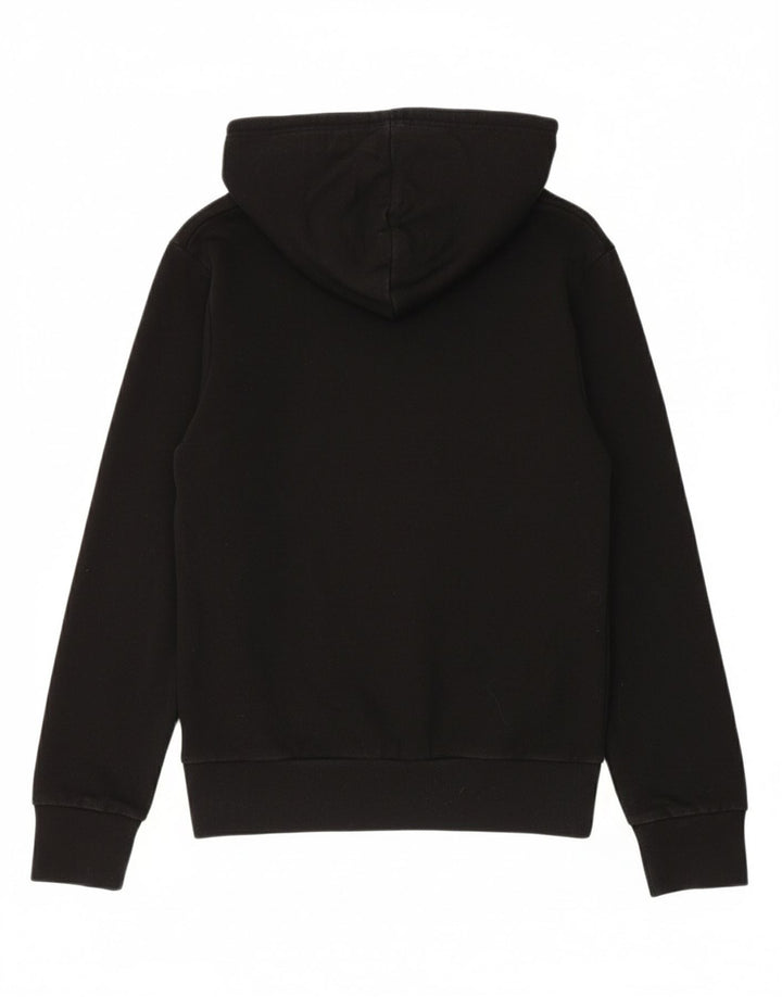 LEVI'S Mens Graphic Hoodie Jumper Small Black Cotton Classic
