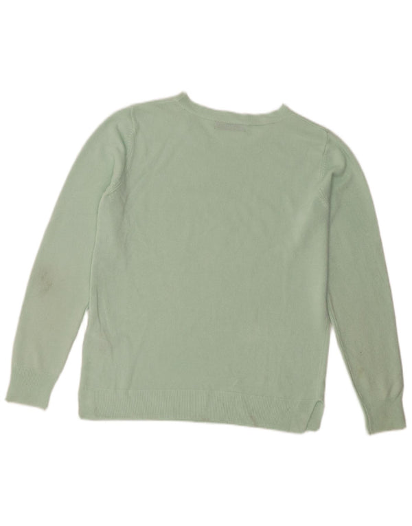 Marks & Spencer Jersey con Cuello Barco para Mujer UK 40 Acrílico Verde Medio