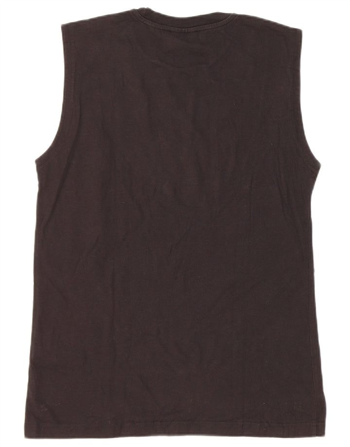 Champion Camiseta sin mangas para mujer UK 12 Medium Black Cotton