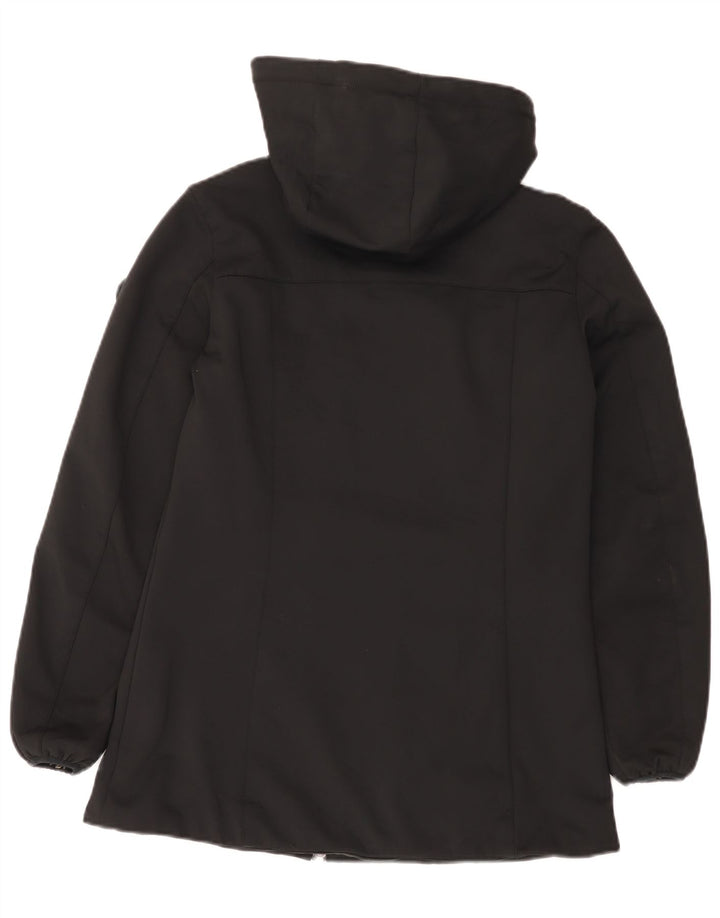 Mistral Chaqueta acolchada con capucha para mujer UK 10 Small Black Nylon