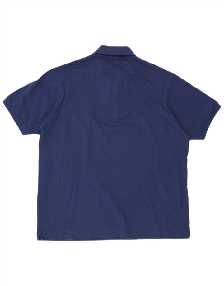 LACOSTE Polo de ajuste clásico para hombre talla 7 2XL algodón azul