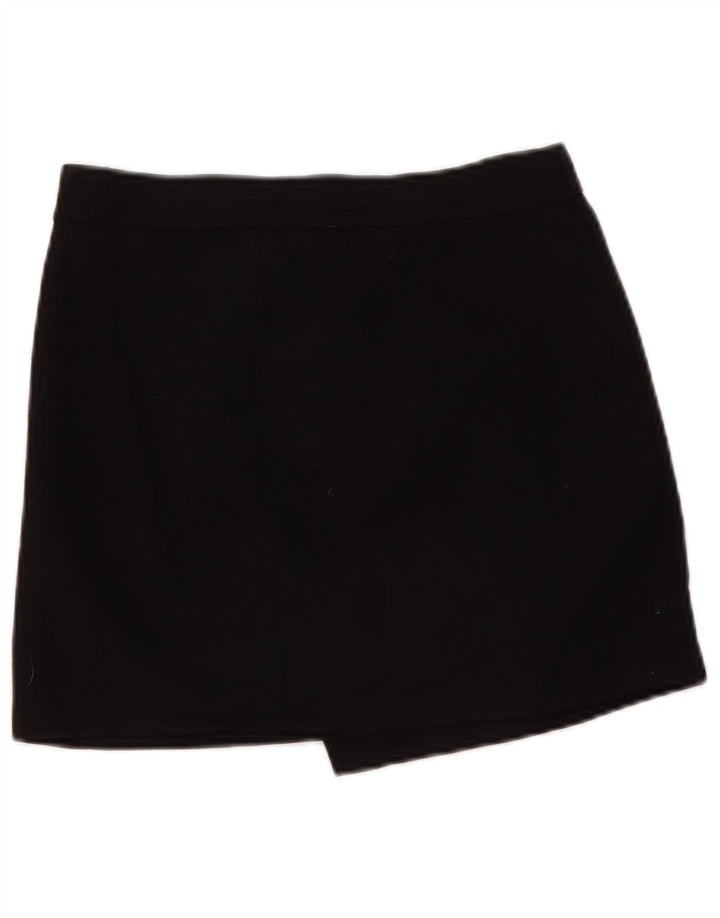 Zara Mujer Falda Cruzada Asimétrica Pequeña W27 Negro
