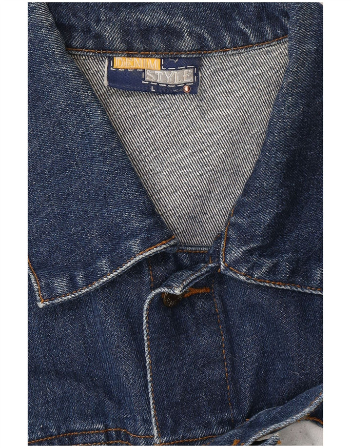 DENIM STYLE Chaqueta vaquera para hombre UK 40 Algodón azul grande