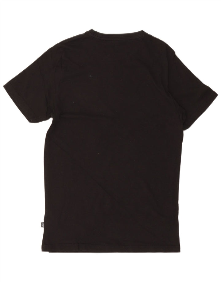 PUMA Camiseta gráfica para hombre Top Small Black Cotton