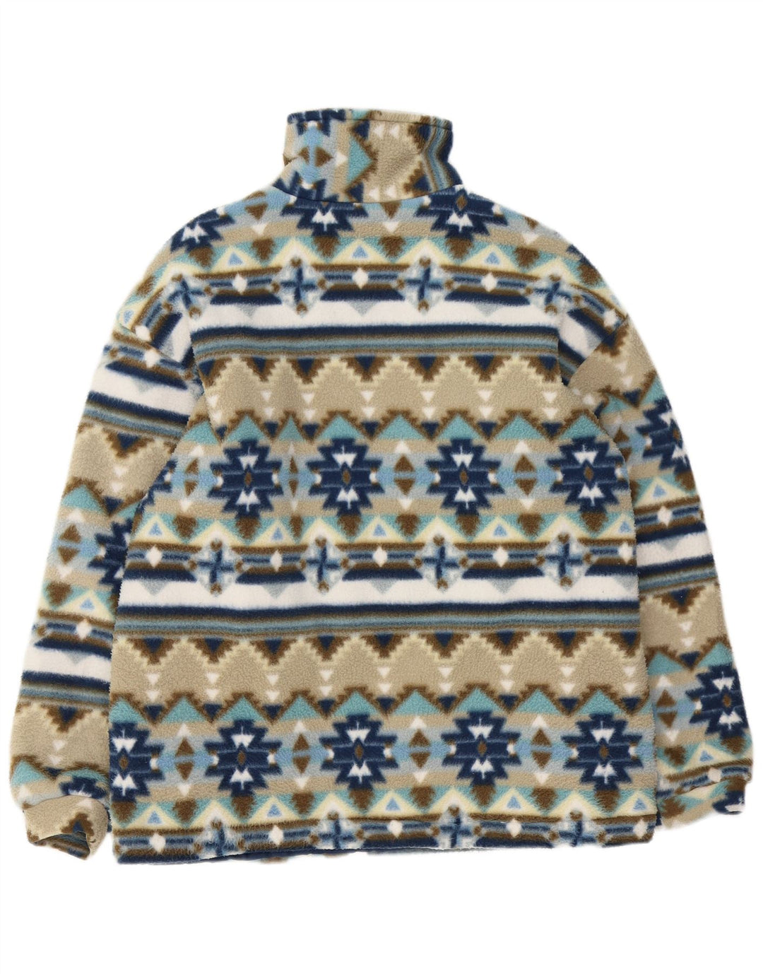 Vintage hombres chaqueta de lana Reino Unido 40 grande multicolor geométrico