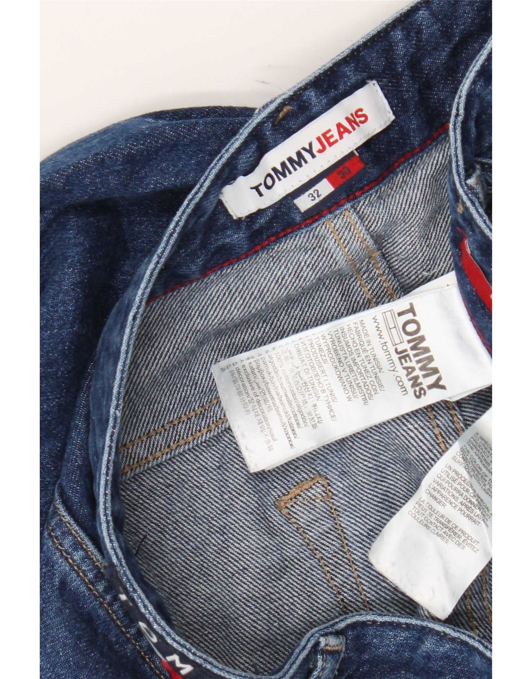 Tommy Hilfiger Vaqueros ajustados para hombre W32 L30 Algodón azul