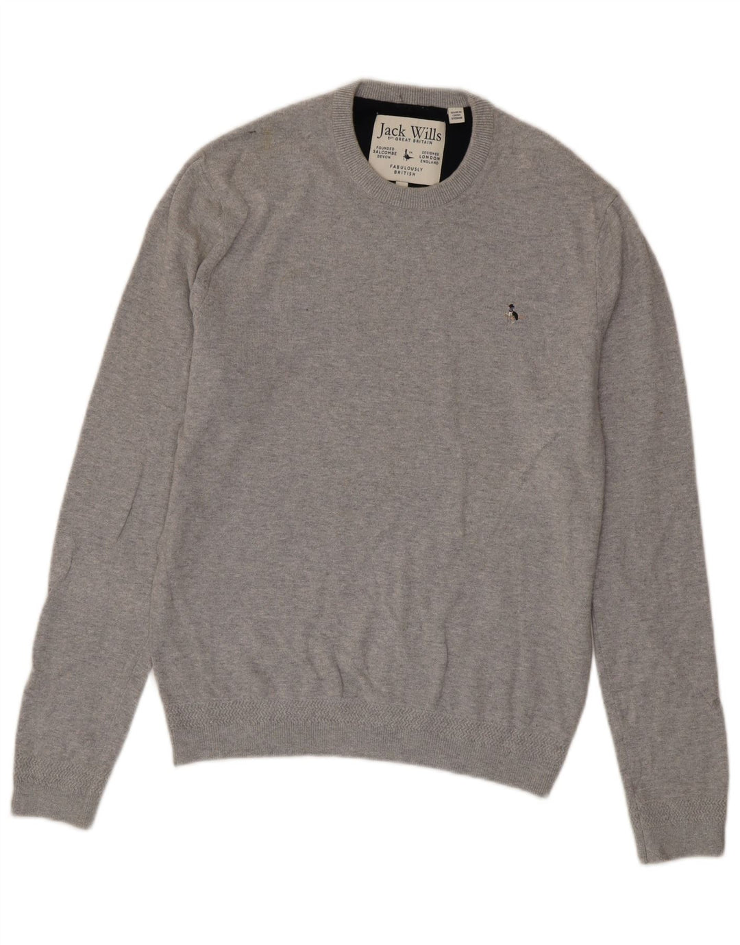 Jack Wills Jersey De Cuello Redondo Para Hombre Gris Medio