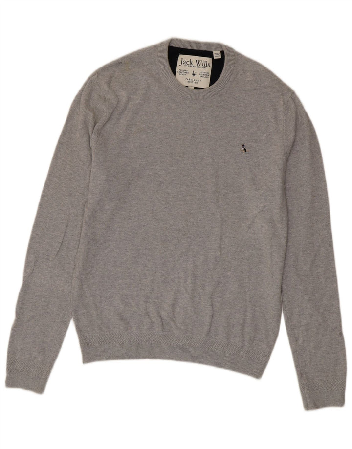 Jack Wills Jersey De Cuello Redondo Para Hombre Gris Medio