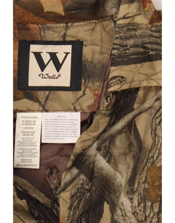 Mono VINTAGE de manga larga para niño 15-16 años Algodón floral caqui