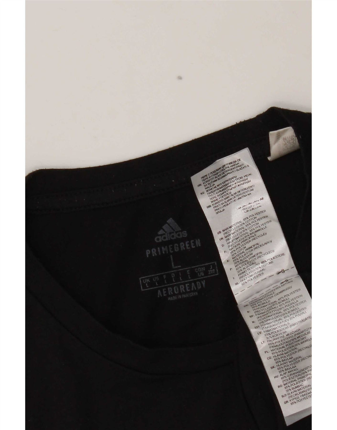 Adidas Hombre Aeroready Graphic Top Manga Larga Grande Poliéster Negro