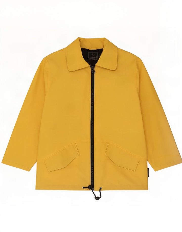 Roberta di Camerino Chaqueta impermeable para hombre UK 38 Medium Amarillo PVC