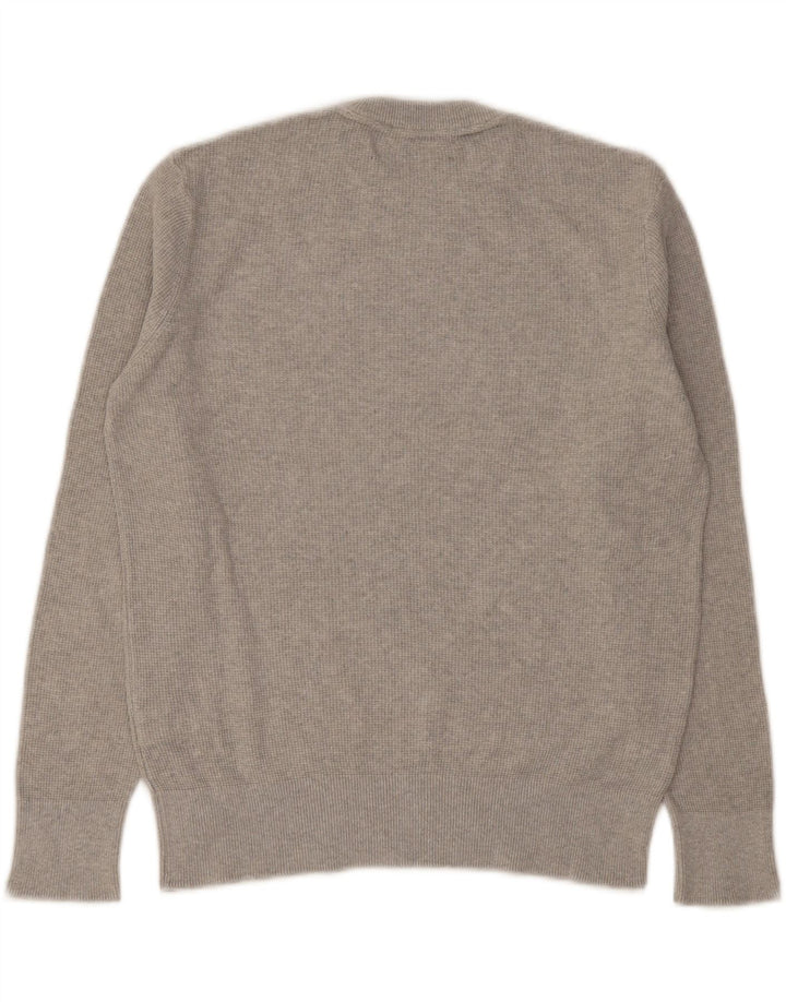 Zara Hombre Jersey Cuello Redondo Jersey Small Gris Algodón