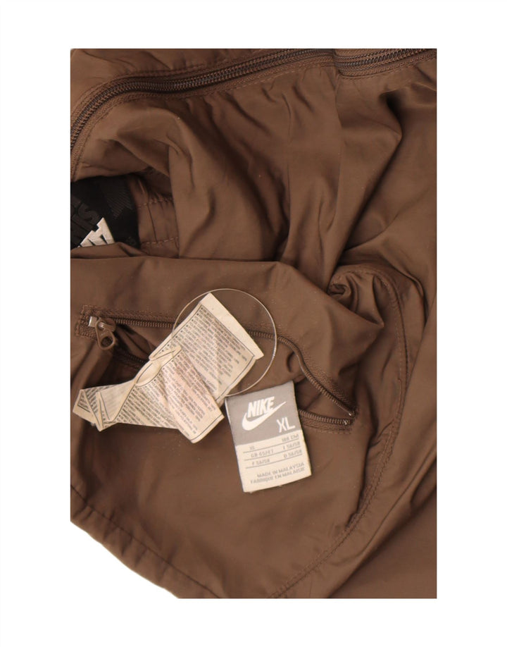 Nike Chaqueta reversible con capucha para hombre UK 45/47 XL Marrón Poliéster