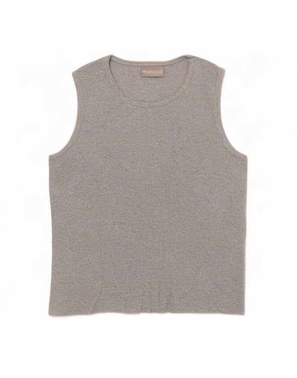 Wrangler Mujer Chaleco Top UK 40 Grande Gris