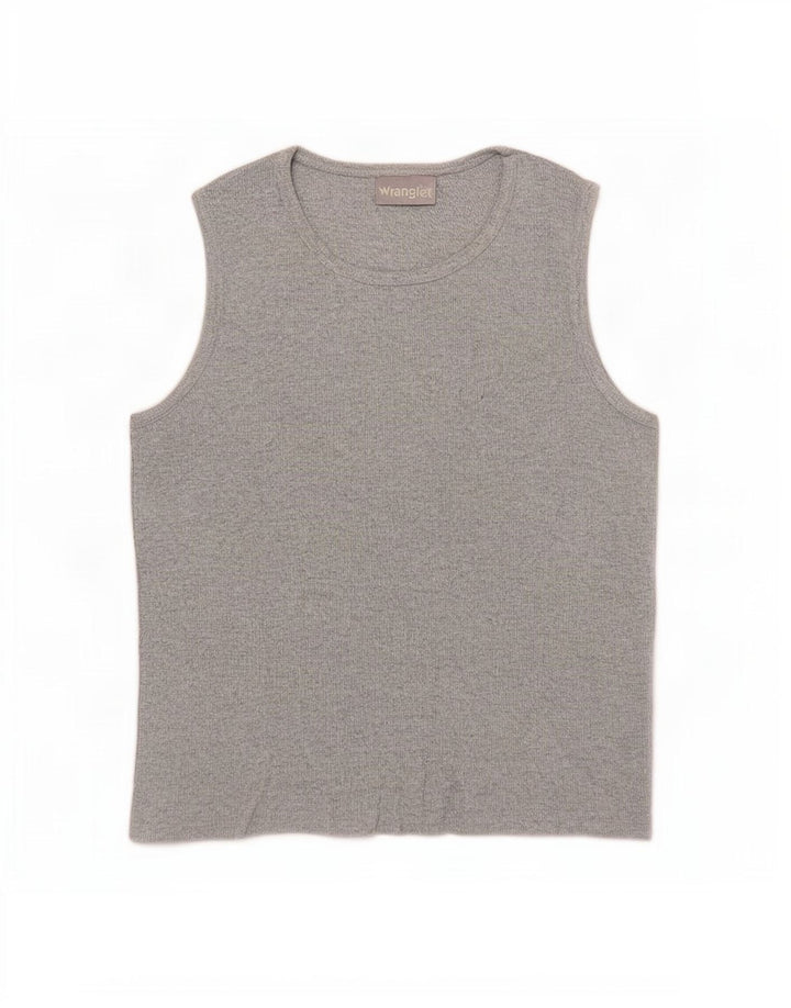Wrangler Mujer Chaleco Top UK 40 Grande Gris