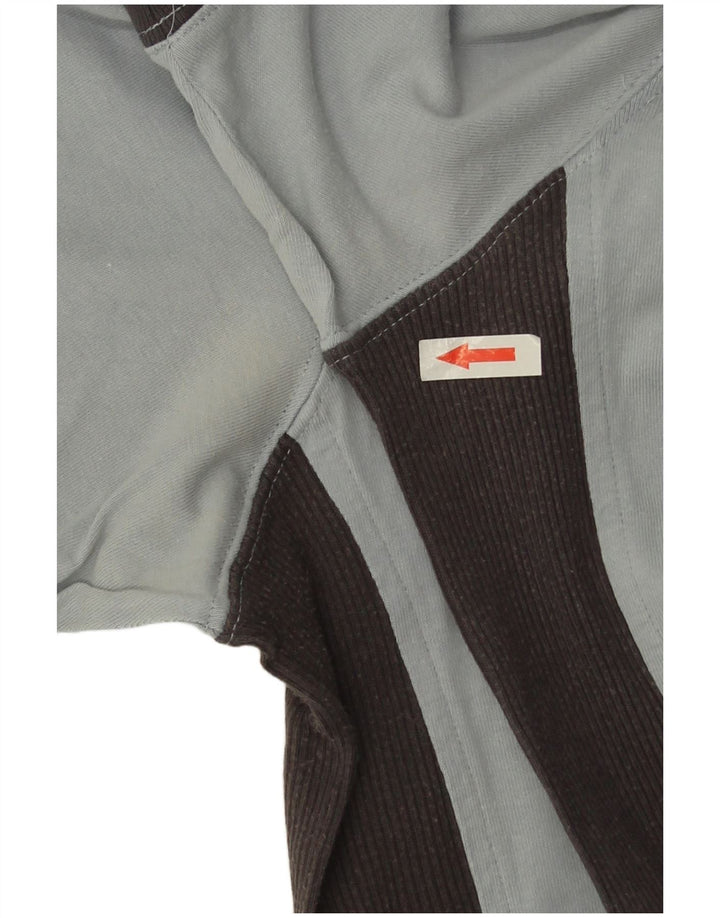 Puma Camiseta gráfica para mujer Top UK 44 Azul medio Colorblock