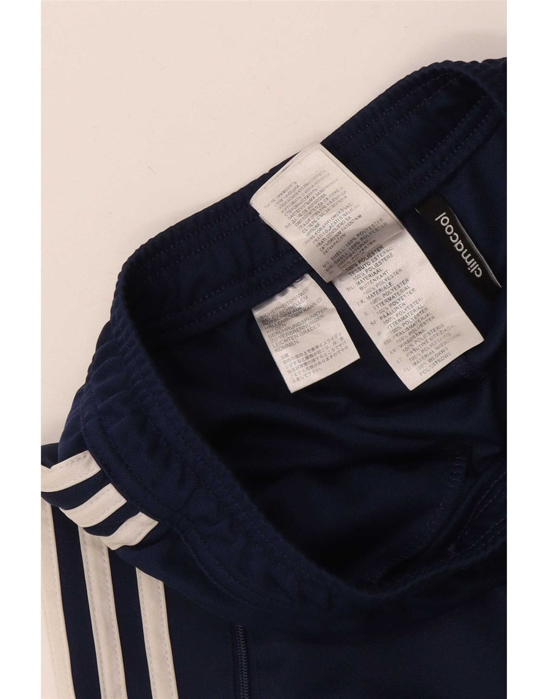 Adidas Hombre Climacool Chándal Pantalones XS Azul Marino Colorblock Poliéster