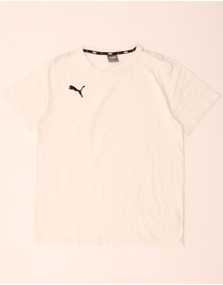 Puma - Camiseta para hombre, talla grande, algodón blanco