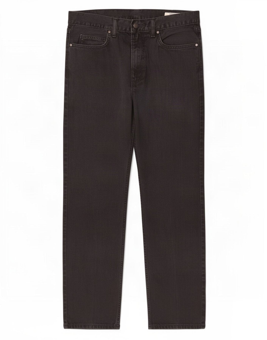 Marks & Spencer Vaqueros rectos regulares para hombre W34 L29 Algodón negro