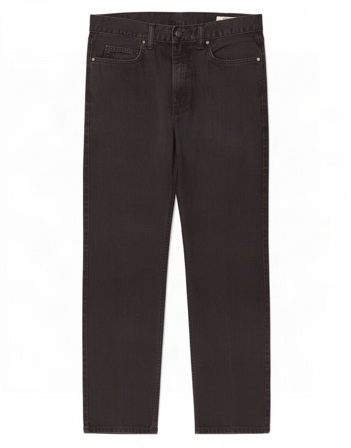 Marks & Spencer Vaqueros rectos regulares para hombre W34 L29 Algodón negro